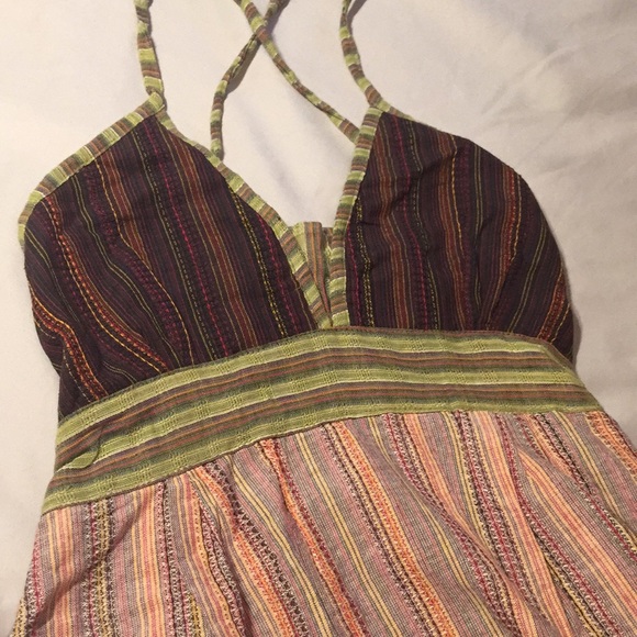 Boho hippie halter dress Rising International - Picture 2 of 8